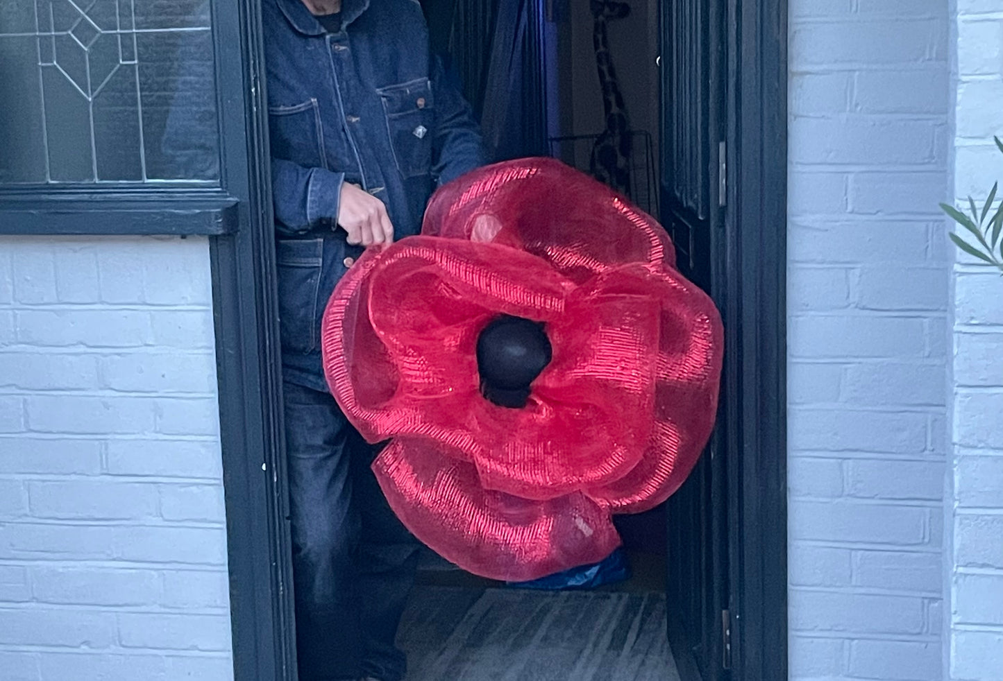 Mansfield Remembrance Poppy Door Hanger